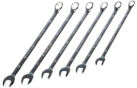 LONG PANEL COMBI 6 WRENCH SET CHROME