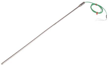 RS PRO Type K Thermocouple 500mm Length, 4.5mm Diameter → +1100°C