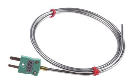 K insulated thermocouple w/plug,3x1000mm