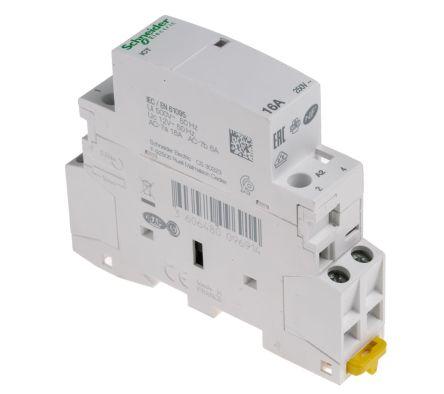 Schneider Electric Acti9 iCT iCT Contactor, 12 V ac Coil, 2 Pole, 16 A, 2NO