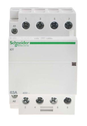 Schneider Electric Acti9 iCT iCT Contactor, 230 V ac Coil, 4 Pole, 63 A, 4NO