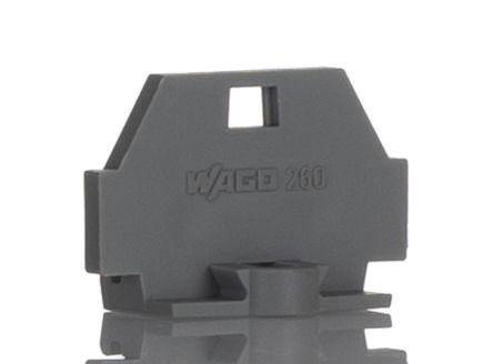 WAGO 260 Series End Plate with Mounting Flange for Use with 260 Series Terminal Block