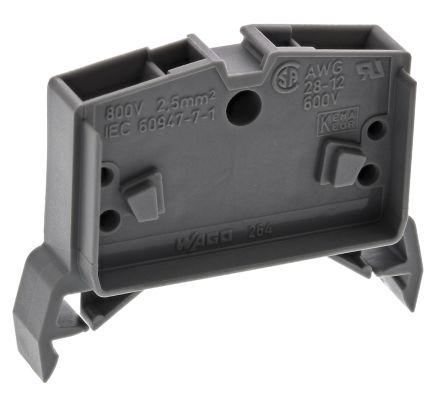 WAGO264-711 264 Series Feed Through Terminal Block, 2.5mm², Single-Level, Cage Clamp Termination