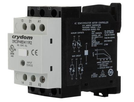 SOLID STATE CONTACTOR 3P 7.6A 1NO+1NC