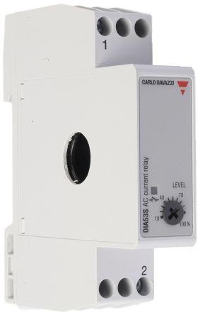 Carlo Gavazzi Current Monitoring Relay, 1 Phase, SPST, DIN Rail, DIA53S72420A