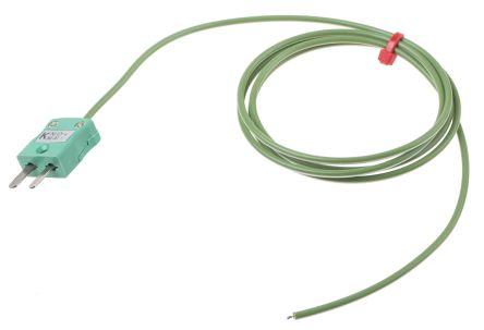 Type K Thermocouple + Plug, 1m