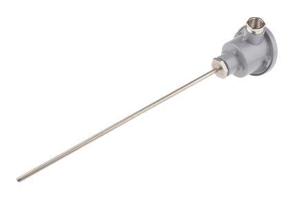 Pt100 Thermometer DIN B Head 6mm x 300mm