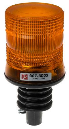 LED Beacon, Amber, Flexi DIN, 10-30Vdc