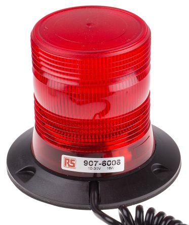 LED Beacon, Red, Magnetic, 10-30Vdc