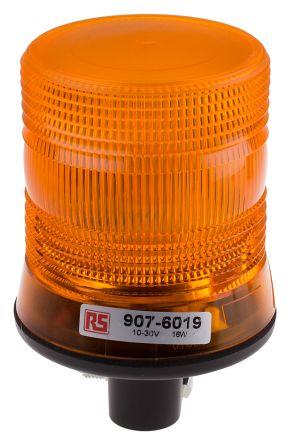 LED Beacon, Amber, DIN, 10-30Vdc