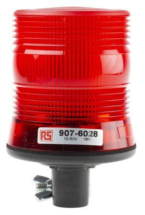 LED Beacon, Red, DIN, 10-30Vdc