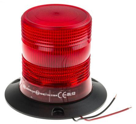 LED Beacon, Red, 3 Point, 10-30Vdc