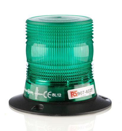 LED Beacon, Green, 3 Point, 10-30Vdc