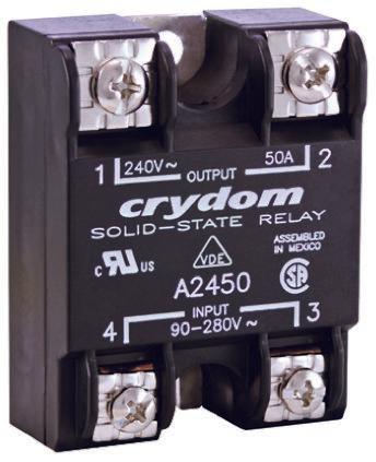 Sensata/Crydom Solid State Relay, 125 A rms Load, Surface Mount, 280 V rms Load, 280 V rms Control, A24125