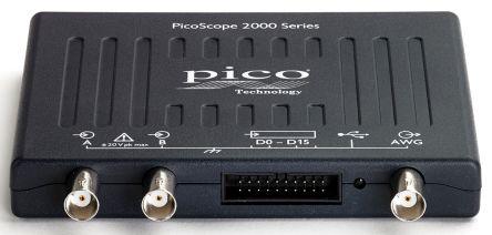 Pico Technology PQ008 PC Based Oscilloscope, 25MHz, 16 Digital Channels, 2 Analogue Channels With RS Calibration