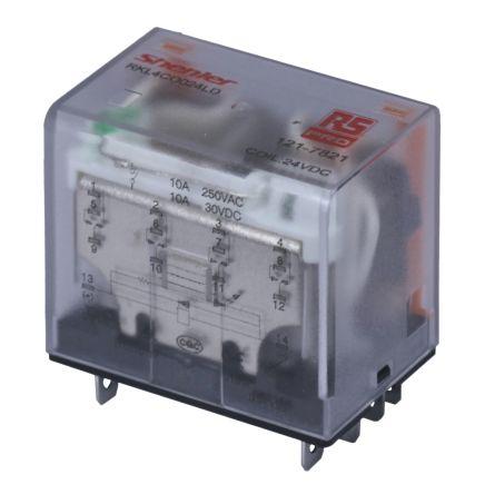 MINIATURE POWER RELAY 10A 4PCO 24VDC