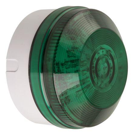 LED195 8-20V White Shallow Base Green