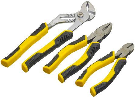 3PC CG PLIERS SET-COMB, DIAG, GROOVE