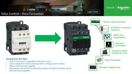 Schneider Electric TeSys D LC1D Contactor, 230 V ac Coil, 3 Pole, 21 A, 3NO