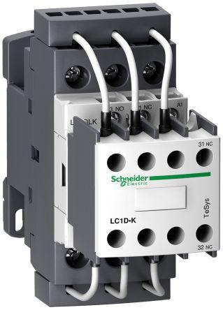 Schneider Electric TeSys D LC1D Contactor, 400 V ac Coil, 3 Pole, 28 A, 3NO