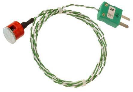 THERMOCOUPLE 2M TYPE K, BUTTON MAGNET