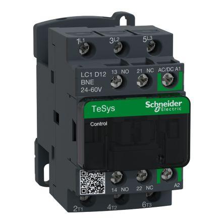 Schneider Electric TeSys D LC1D Contactor, 24 V ac/dc Coil, 3 Pole, 12 A, 5.5 kW, 3NO