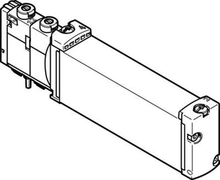 VUVG 5/2 Solenoid Valve, 18mm, T1 Plug