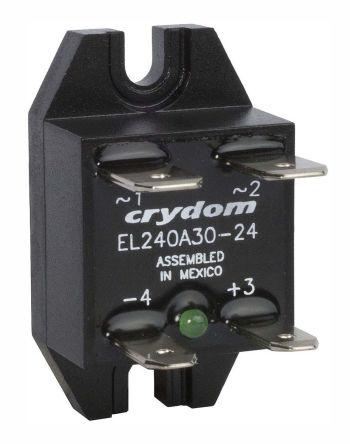 Sensata/Crydom EL Series Solid State Relay, 30 A dc Load, Panel Mount, 280 V ac Load, 8 V dc Control, EL240A30-05