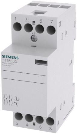 Siemens SENTRON 5TT Contactor, 24 V ac/dc Coil, 4 Pole, 24 A, 4NO