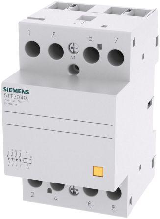 Siemens SENTRON 5TT Contactor, 24 V ac/dc Coil, 4 Pole, 40 A, 4NO