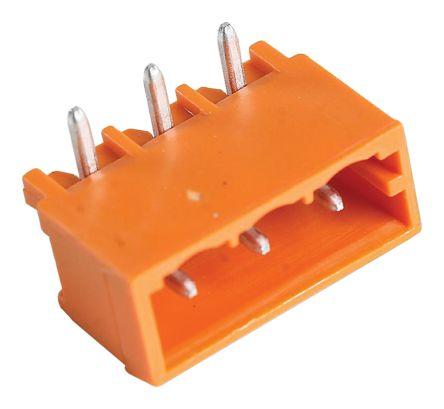 WAGO, 5.08mm Pitch, MCS, 3 Way, Right Angle, Pluggable Terminal Block, Header, Through Hole, Solder Termination, 231-533