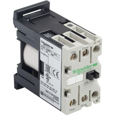 Schneider Electric Control Relay - 2NO, 10 A F.L.C, 10 A Contact Rating, 4.2 VA, 230 Vac, TeSys