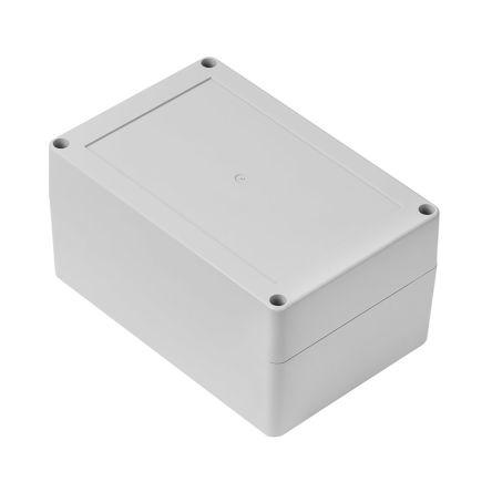 RS PRO Grey ABS Enclosure, IP65, Grey Lid, 100 x 150 x 75mm