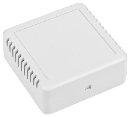 RS PRO White ABS Enclosure, IP20, IK06, White Lid, 75.8 x 75.8 x 30.2mm