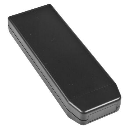 RS PRO Black ABS Enclosure, IP54, IK07, Black Lid, 149 x 51 x 24mm