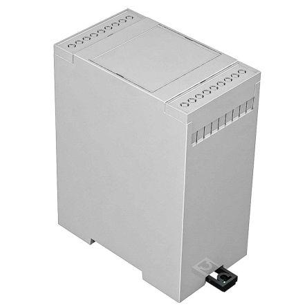 RS PRO Solid Top Enclosure Type, 90 x 53 x 114mm, Polycarbonate DIN Rail Enclosure Kit