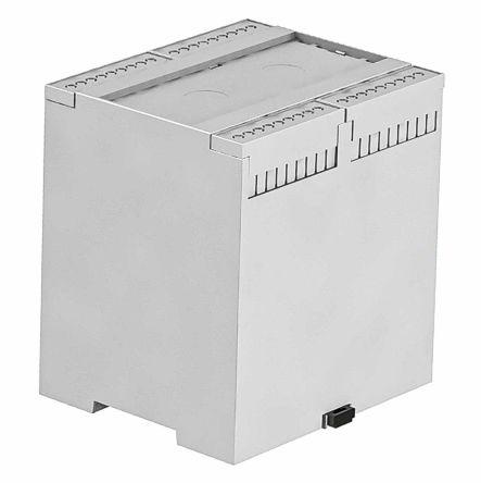 RS PRO Solid Top Enclosure Type, 90 x 106.2 x 114mm, Polycarbonate DIN Rail Enclosure Kit