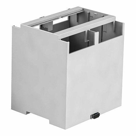 RS PRO Solid Top Enclosure Type, 90 x 106.2 x 114mm, Polycarbonate DIN Rail Enclosure