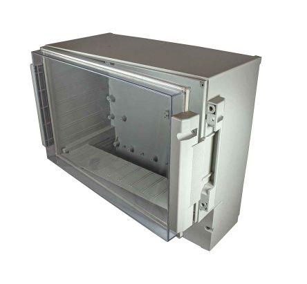 RS PRO ABS, Polycarbonate Wall Box, IP65, Viewing Window, 166 mm x 161 mm x 93mm