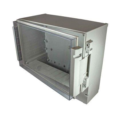 RS PRO ABS, Polycarbonate Wall Box, IP65, Viewing Window, 296 mm x 281 mm x 158mm