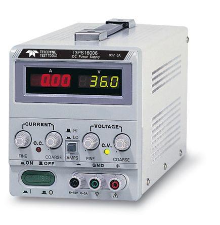 Teledyne LeCroy T3PS16006 Bench Power Supply, 360W, 1 Output, 0 - 60V, 0 - 6A