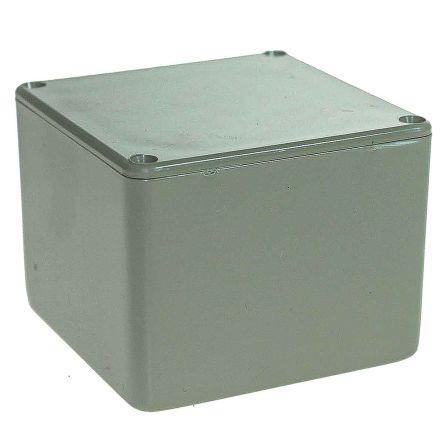 RS PRO Grey ABS General Purpose Enclosure, IP54, Grey Lid, 55 x 55 x 42mm