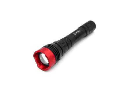 RS PRO LED Torch Black, Red 250 lm, 150 mm