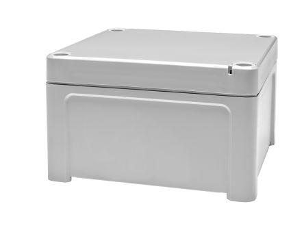 RS PRO Grey Polycarbonate General Purpose Enclosure, IP65, Grey Lid, 110 x 110 x 65mm