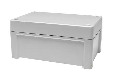 RS PRO Grey Polycarbonate General Purpose Enclosure, IP65, Grey Lid, 187 x 122 x 90mm
