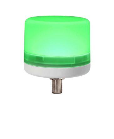 LED Beacon M12 connector IP66 Green 24VD