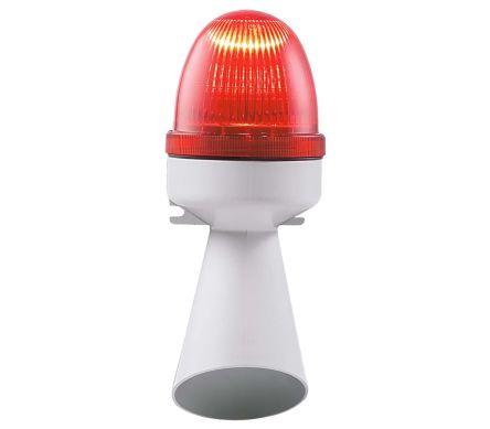 Electronic Horn & LED Beacon 96db RED 23