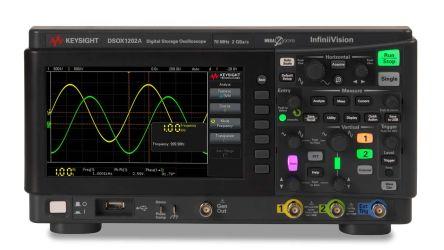 Keysight Technologies DSOX1202A Bench Oscilloscope, 70MHz, 2 Analogue Channels With UKAS Calibration