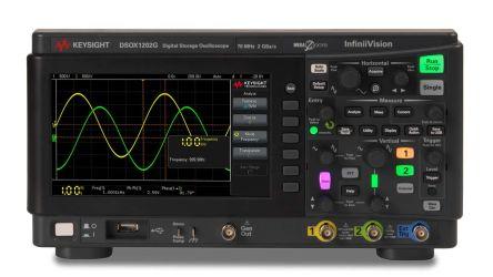 Keysight Technologies DSOX1202G Bench Oscilloscope, 70MHz, 2 Analogue Channels With UKAS Calibration