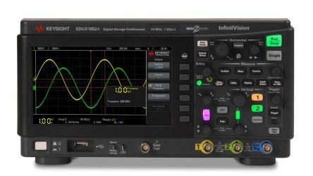 Keysight Technologies EDUX1052A Bench Oscilloscope, 50MHz, 2 Analogue Channels With RS Calibration